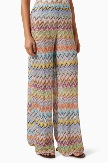 Knit Wide-leg Pants