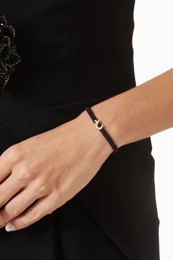 Oula Arabic Letter 'Khaa' Bracelet in 18kt Gold