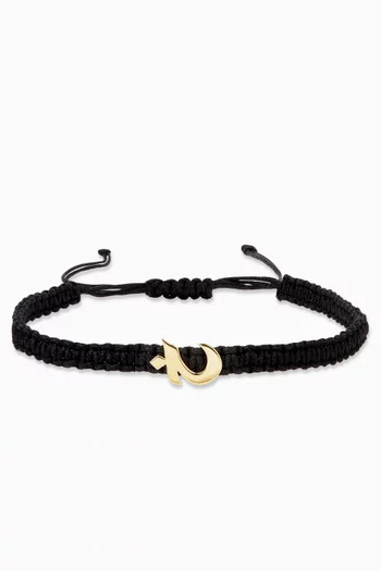 Oula Arabic Letter 'Khaa' Bracelet in 18kt Gold