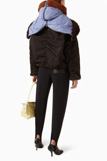Bomber Jacket in Silk-blend