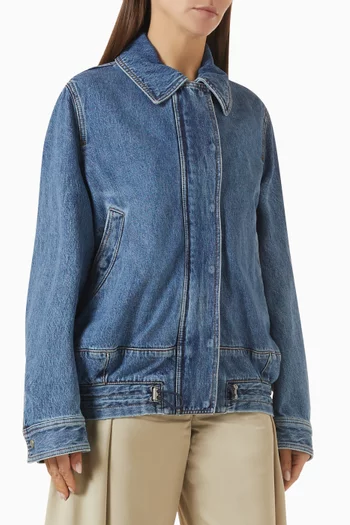 Drawstring Jacket in Denim