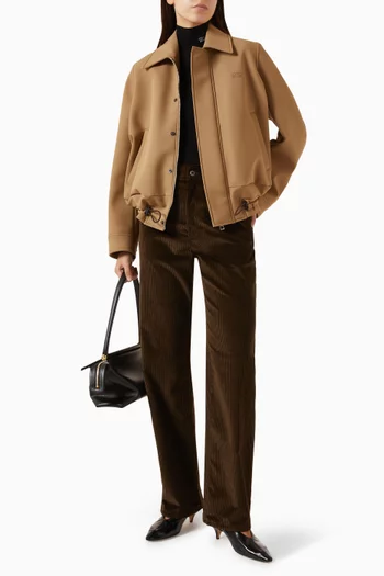 Drawstring-waist Jacket