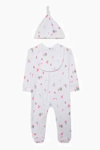 Floral-print Pyjama Set in Jersey
