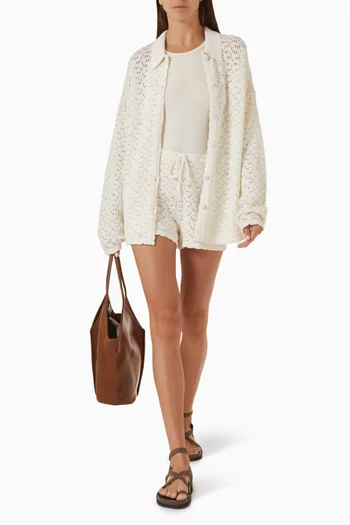Kindra Relaxed Shorts in Cotton-blend