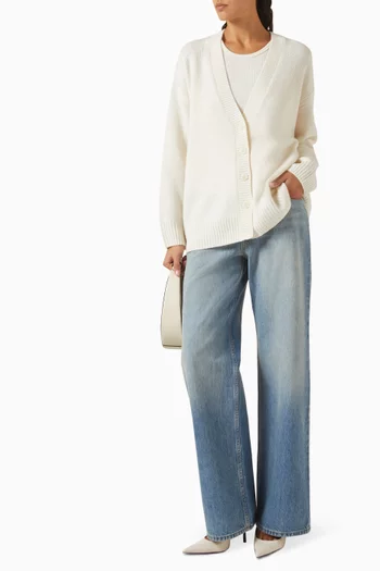 Sia Button-up Cardigan in Cashmere