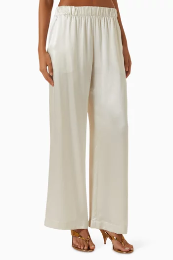 Chantal Relaxed Popover Top in Silk