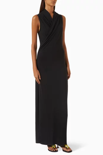 Luda Slouchy Wrap Maxi Dress