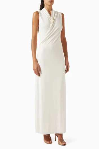Luda Slouchy Wrap Maxi Dress