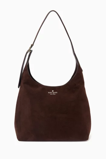 454 Large Shoulder Bag in Suede