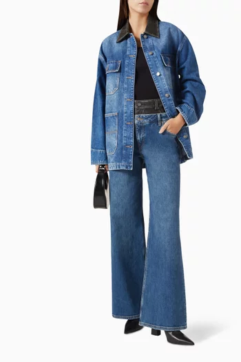 Kove Double-waist Jeans in Denim