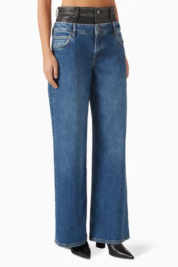 Kove Double-waist Jeans in Denim
