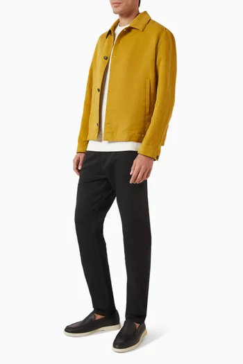 Carper Patterned Jacket in Linen-blend