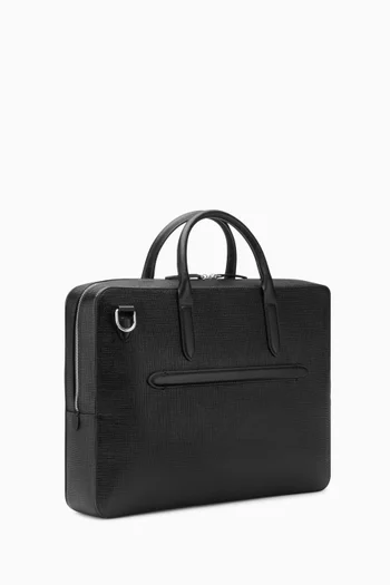 Lightweight Slim Briefcase in Panama Leather