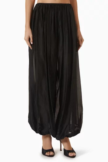 Valda Sheer Balloon-leg Pants