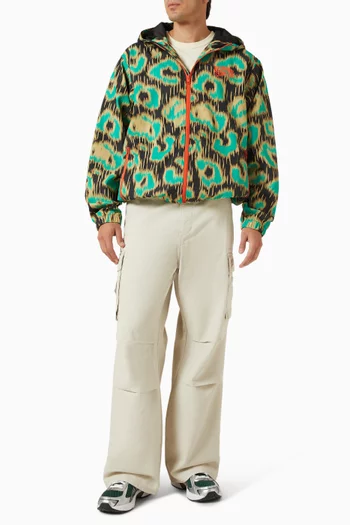 Leopard Camo Hooded Shell Jacket
