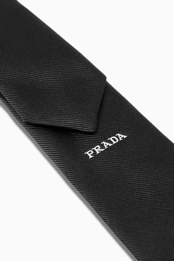 Logo Tie in Silk