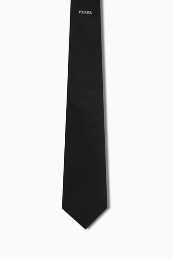Logo Tie in Silk