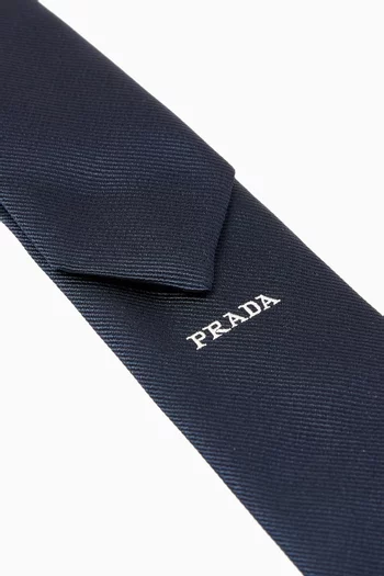 Logo Tie in Silk