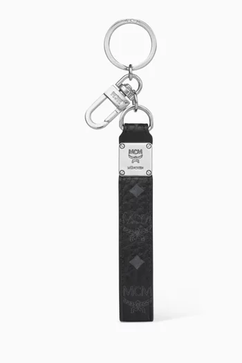 Aren Diamond Logo Key Holder in Visetos Canvas