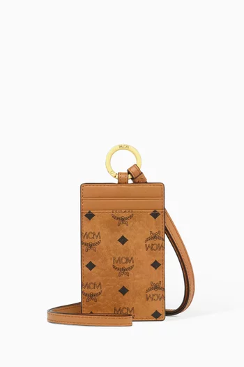 Lanyard ID Card Holder in Visetos Canvas