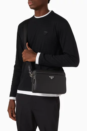 Shoulder Bag in Saffiano Leather