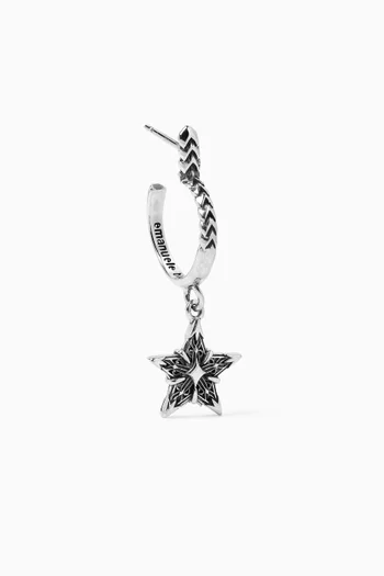 Stella Notre Dame Hoop Earrings in Sterling Silver
