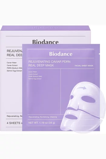 Rejuvenating Caviar PDRN Real Deep Mask, 4 x 34g