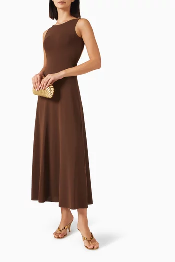 Sculpture Open-back Dress in Jersey