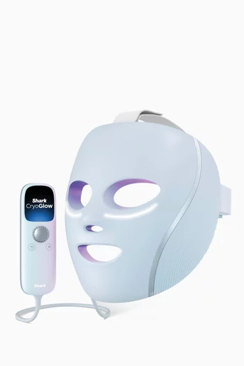 Shark Beauty CryoGlow Under-Eye Cooling & LED Anti-Ageing & Blemish Repair Mask, Light Blue