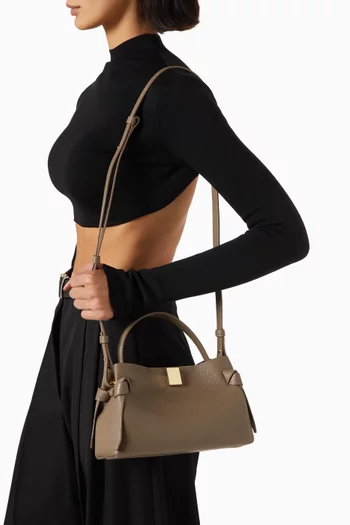 Mini Gyoza Bag in Pebble-grained Bovine Leather