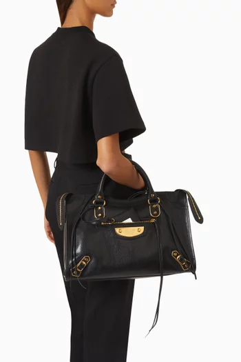 Medium Le City Uptown Bag in Goatskin