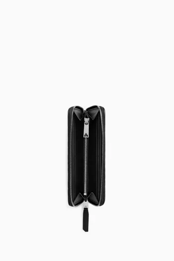 Piccolo Zip Around Wallet in Intrecciato Calfskin