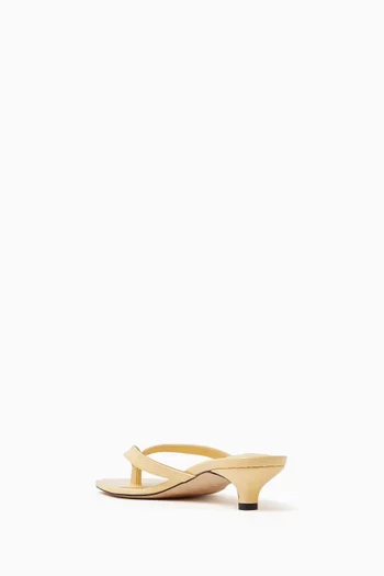 Flip Flop 35 Mule Sandals in Naplack Leather