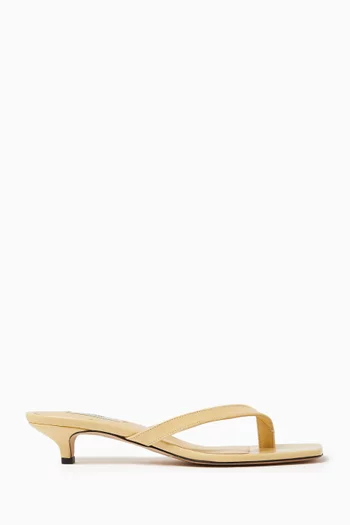Flip Flop 35 Mule Sandals in Naplack Leather