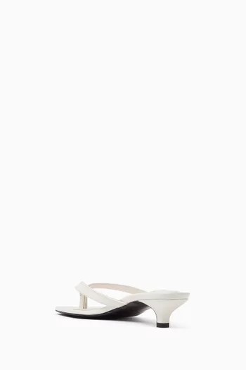 Flip Flop 35 Mule Sandals in Naplack Leather