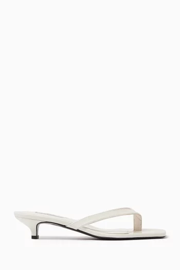 Flip Flop 35 Mule Sandals in Naplack Leather