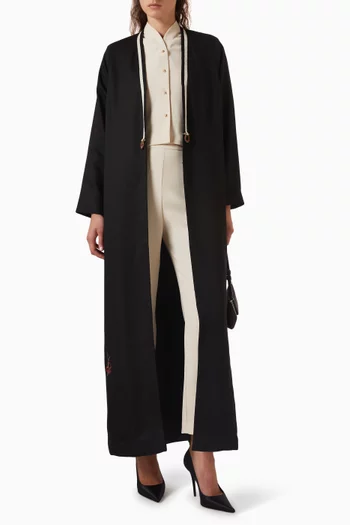 Straight-fit Crop Pants in Crepe
