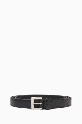 Buckle Belt in Antiqued Leather