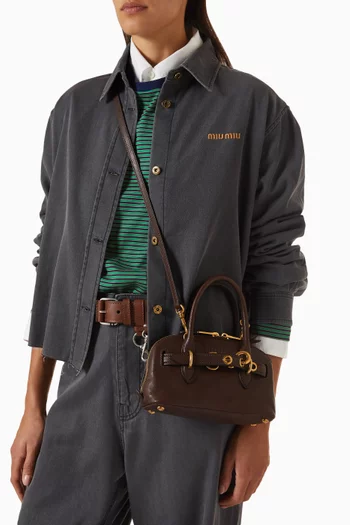Mini Aventure Top-handle Bag in Nappa Leather