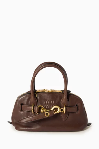 Mini Aventure Top-handle Bag in Nappa Leather