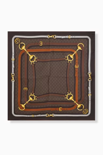 Harry Printed Scarf in Twill