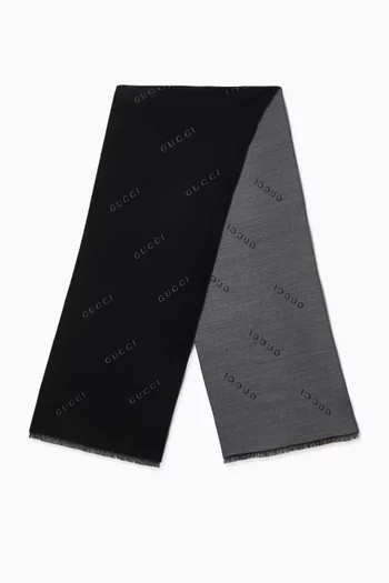 Logo Scarf in Wool