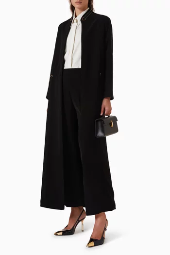 Straight-fit Crop Pants in Crepe