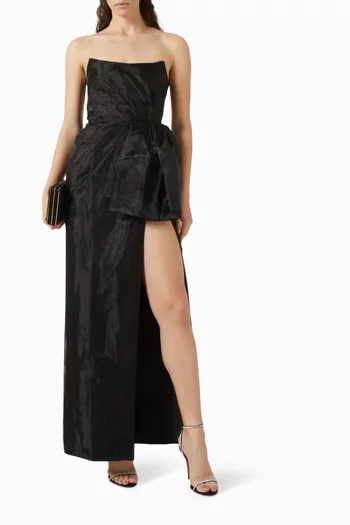 Lennox Slit Gown in Organza