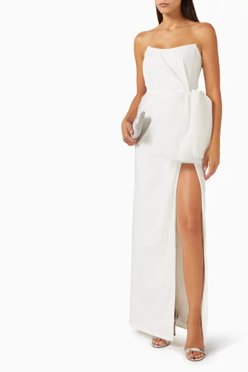 Lennox Slit Gown in Organza