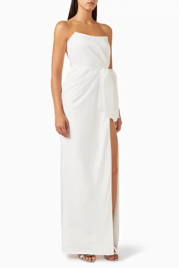 Lennox Slit Gown in Organza