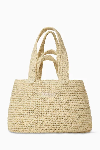 Mini Tote Bag in Raffia