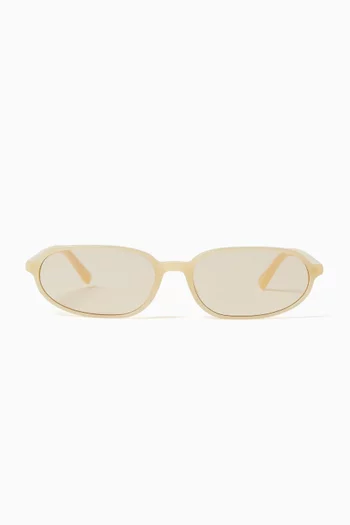 Notte Oval Sunglasses in Acetate
