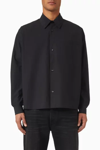 Maza Shirt in Crinkled Cotton