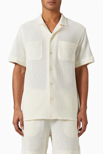 Textured Pocket Shirt in Knit
